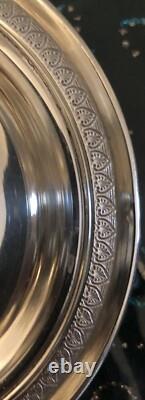 Solid Silver Hand Candleholder with Dragon Decoration, 19th Century