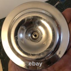 Solid Silver Hand Candleholder with Dragon Decoration, 19th Century