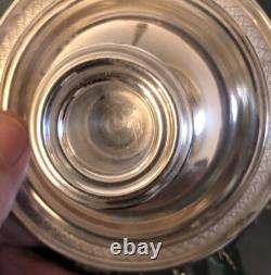 Solid Silver Hand Candleholder with Dragon Decoration, 19th Century