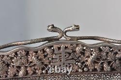 Solid Silver Handbag At The End Of 19th Century