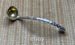 Solid silver 925 and vermeil salver from the late 19th century signed Wollenveber