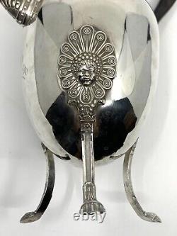 Solid silver Empire period French pouring jug circa 1800 19th century.