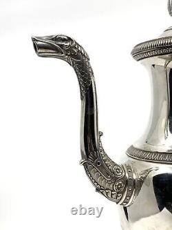 Solid silver Empire period French pouring jug circa 1800 19th century.