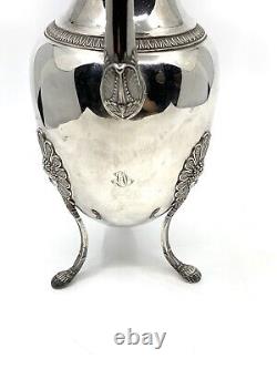 Solid silver Empire period French pouring jug circa 1800 19th century.