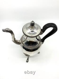 Solid silver Empire period French pouring jug circa 1800 19th century.