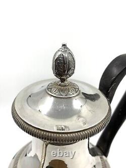 Solid silver Empire period French pouring jug circa 1800 19th century.