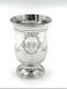 Solid Silver Timballe From The 19th Century With Monogram Elegant Period Piece