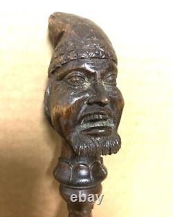 Solid wood nutcracker from the 19th century