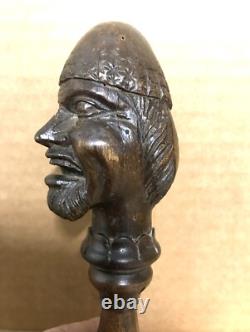 Solid wood nutcracker from the 19th century