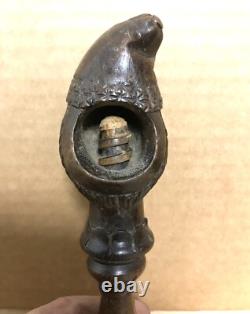 Solid wood nutcracker from the 19th century