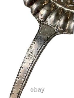 Sprinkle Spoon Silver Massif Poinçon Old Ecu Switzerland Epoque XIX Ème