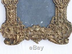 Stamped Brass Photo Frame Decor Aux Anges, Time XIX