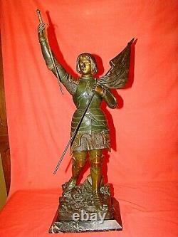 Statuette Of Jeanne D'arc In Regulation By Ruffony Era Late Xixth