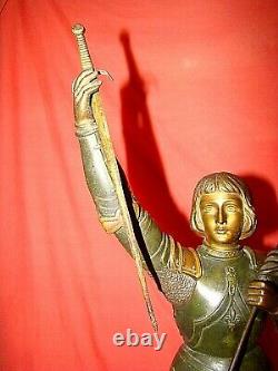Statuette Of Jeanne D'arc In Regulation By Ruffony Era Late Xixth