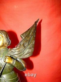 Statuette Of Jeanne D'arc In Regulation By Ruffony Era Late Xixth