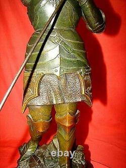 Statuette Of Jeanne D'arc In Regulation By Ruffony Era Late Xixth