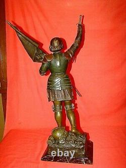 Statuette Of Jeanne D'arc In Regulation By Ruffony Era Late Xixth