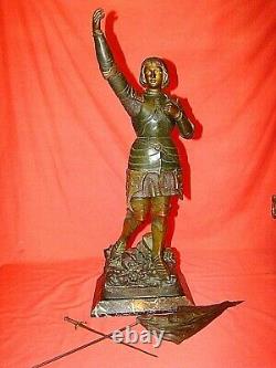 Statuette Of Jeanne D'arc In Regulation By Ruffony Era Late Xixth