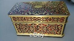 Super Box Inlaid Napoleon III Boulle Somewhat Dated Nineteenth Signed Giroux