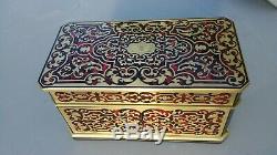 Super Box Inlaid Napoleon III Boulle Somewhat Dated Nineteenth Signed Giroux