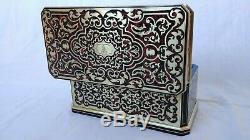 Super Box Inlaid Napoleon III Boulle Somewhat Dated Nineteenth Signed Giroux