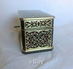 Super Box Inlaid Napoleon III Boulle Somewhat Dated Nineteenth Signed Giroux