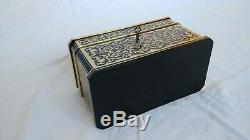 Super Box Inlaid Napoleon III Boulle Somewhat Dated Nineteenth Signed Giroux