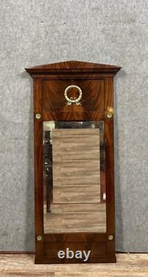 Superb Empire Consulate Mirror in Mahogany, 19th Century