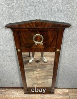 Superb Empire Consulate Mirror in Mahogany, 19th Century