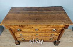 Superb Empire period walnut chest of drawers 19th century circa 1810