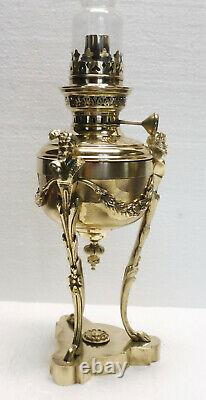 Superb Little Lamp To Petrolee Era Anthropomorphic Empire Bronze Brass Xixth