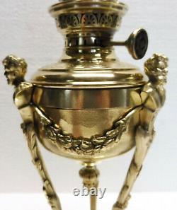 Superb Little Lamp To Petrolee Era Anthropomorphic Empire Bronze Brass Xixth