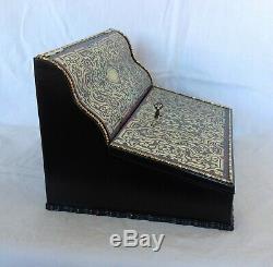 Superb Padfolio Marquetry Somewhat Dated Boulle Napoleon III Nineteenth Box / Box