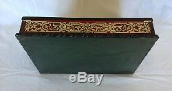 Superb Padfolio Marquetry Somewhat Dated Boulle Napoleon III Nineteenth Box / Box