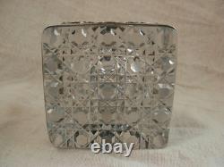 Superb cut crystal and silver inkstand, Empire style, 19th century.