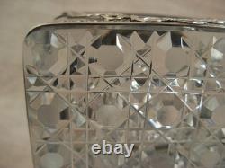 Superb cut crystal and silver inkstand, Empire style, 19th century.