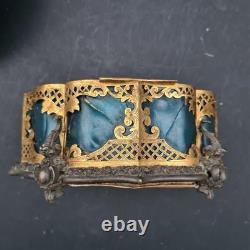 TAHAN Paris Jewelry Box Set Bronze Napoleonic III Era 19th Century