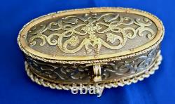 TAHAN Paris Jewelry Box Set Gilded Bronze Napoleon III Era 19th Century