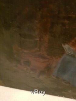Table Former, Interior Scene, Time XIX S Signed To Decipher, Hst
