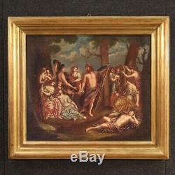 Table Former Oil On Canvas Painting Bacchanal Nineteenth Century Era 800