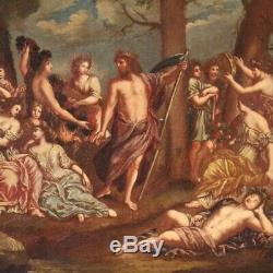 Table Former Oil On Canvas Painting Bacchanal Nineteenth Century Era 800