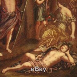 Table Former Oil On Canvas Painting Bacchanal Nineteenth Century Era 800