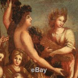 Table Former Oil On Canvas Painting Bacchanal Nineteenth Century Era 800