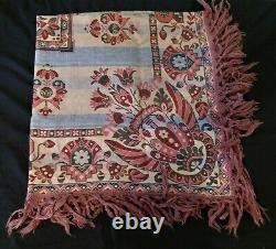 Table Mat Fringed Hand Tapestry Era Xixth