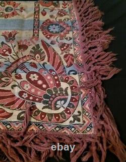 Table Mat Fringed Hand Tapestry Era Xixth