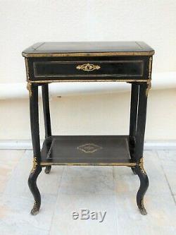 Table Worker Xixth Napoleon III Marquetry