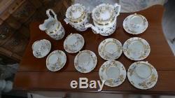 Tea Or Coffee Service Porcelain Paris, Flower Decor, Time XIX