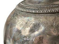 Teapot Pourer Silver Massif 2nd Rooster Arms Blazon Ecu Heatau Époque XIX Ème