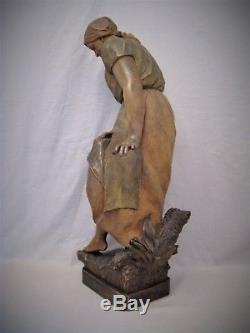 Terracotta Signed Friedrich Goldscheider The Peasant 19th Century