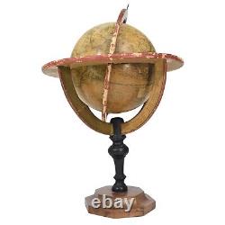 Terrestrial Globe Built In Wood Early Xixth Delamarche